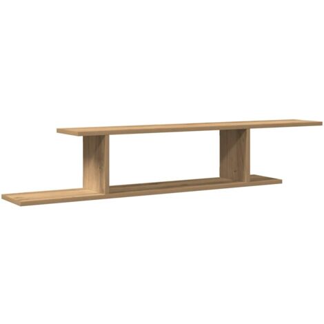 Étagère TV  Banc TV  Armoire TV murale chêne artisanal 125x18x23cm bois d'ingénierie