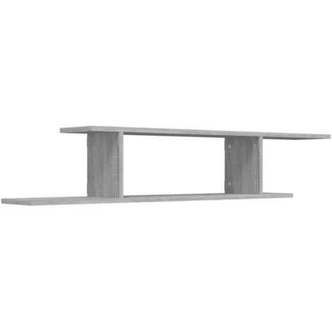 Étagère TV  Banc TV  Armoire TV murale Sonoma gris 125x18x23 cm Bois d'ingénierie