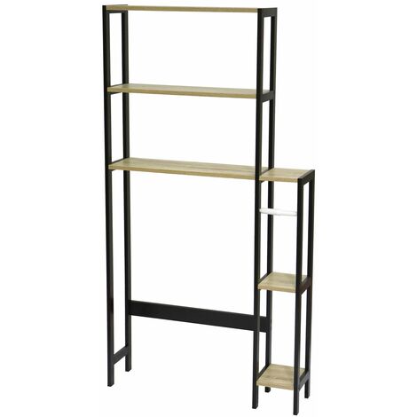 Etagère WC 5 niveaux avec dérouleur papier COLORADO