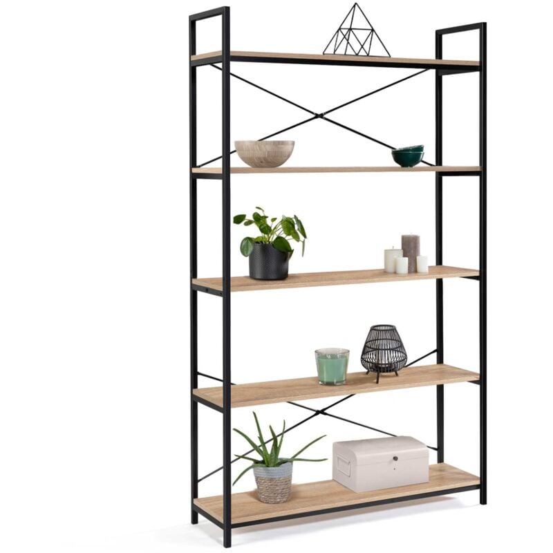 Etagère xl 5 niveaux detroit design industriel 170 cm
