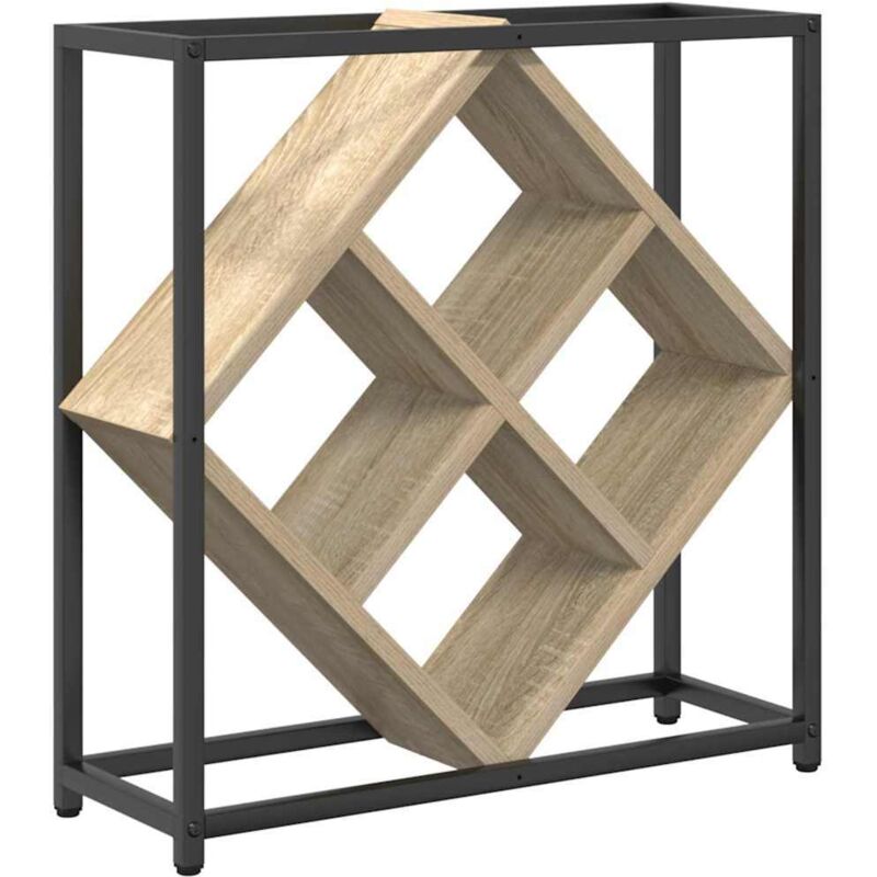 Vidaxl - Râtelier à vin Chêne Sonoma 51x18x52,5 cm Bois reconstitué