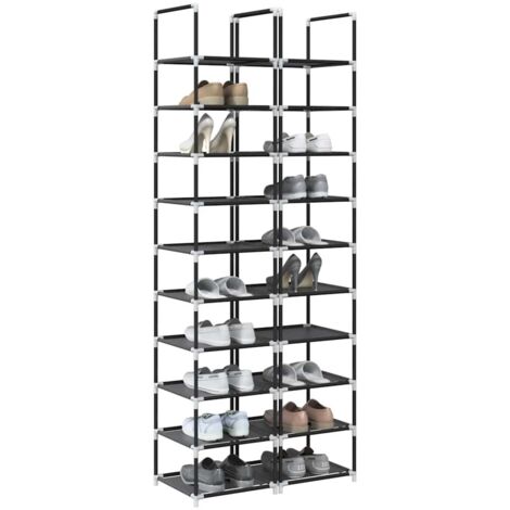 Étagères chaussures 2 pcs 10 niveaux-Meuble à chaussures 33x33x174cm tissu non-tissé 747686