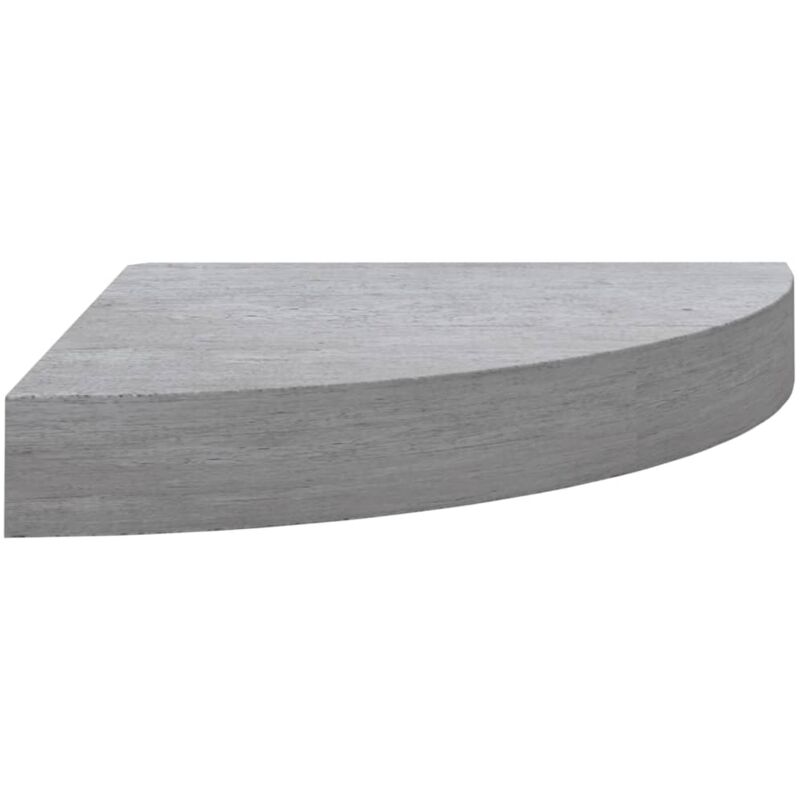 Vidaxl - tagère d'angle murale Gris béton 35x35x3,8 cm mdf