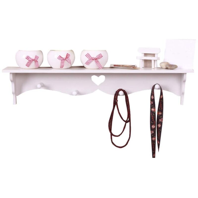 Gistuch - tagères de Rangement à Crochet, étagères de Rangement en Forme de Cœur, étagères de Rangement au Design Creux, de Style Minimaliste Moderne
