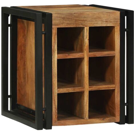 Étagères de rangement，Étagère à vin Marron 34.5 x 35 x 39 cm Bois d'acacia massif CFW35864