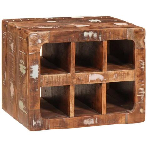 Étagères de rangement，Étagère à vin Marron 44 x 30 x 35 cm Bois récupéré massif CFW73716