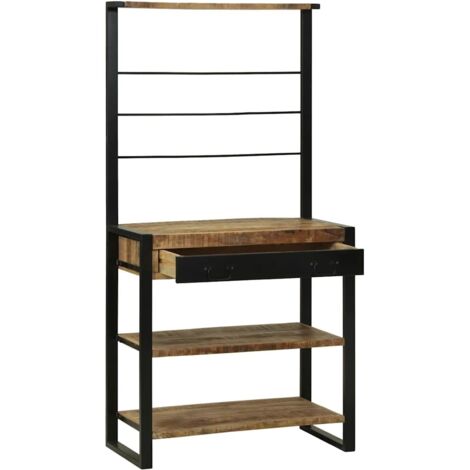 Étagères de rangement，Étagère de cuisine Marron 80 x 40 x 160 cm CFW95538