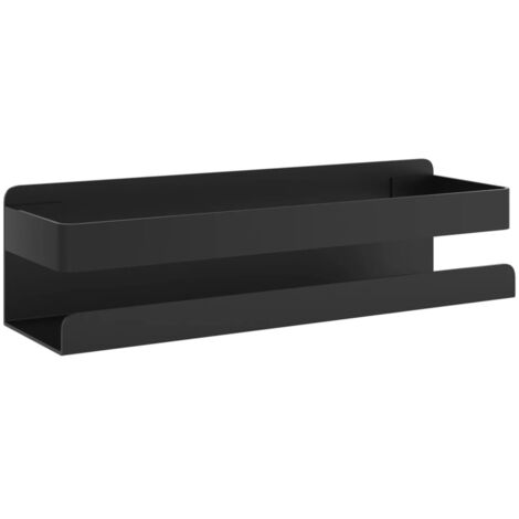 Étagères de rangement，Étagère de douche noir mat acier inoxydable 304 brossé CFW28655