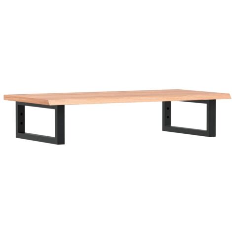 Étagères de rangement,Étagère de vasque murale acier et bois de chêne massif CFW57494