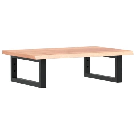 Étagères de rangement,Étagère de vasque murale acier et bois de chêne massif CFW97933