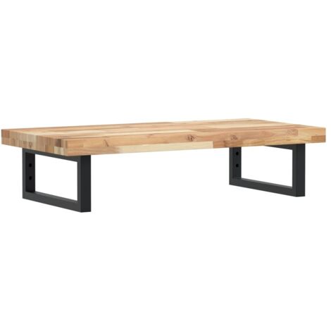 Étagères de rangement,Étagère de vasque murale acier et bois massif d'acacia CFW20191
