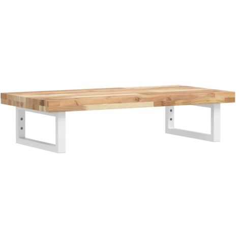 Étagères de rangement,Étagère de vasque murale acier et bois massif d'acacia CFW21032
