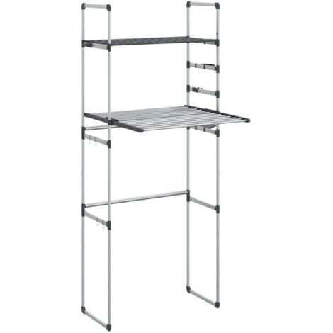 Étagères de rangement，Étagère pour machine à laver 77x52x192 cm aluminium CFW76499