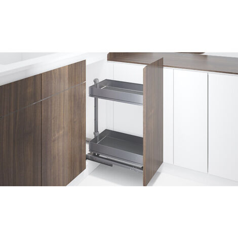 Étagères Dispensa 90° - Arena Pure - Largeur caisson 300 mm - par 1 - finition Anthracite - KESSEBÖHMER