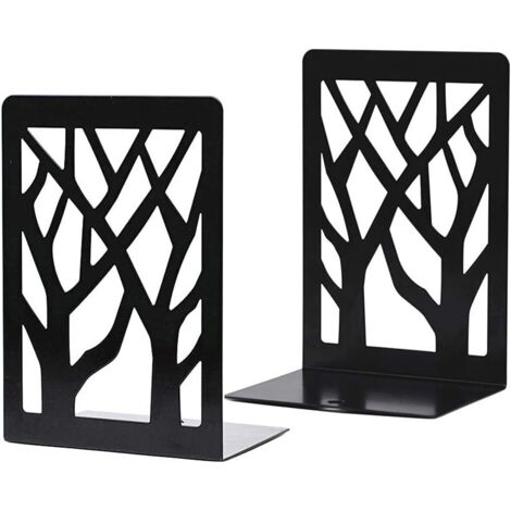 étagères, étagères antidérapantes, étagères d'arbre décoratif, étagères métalliques décoratives, pour le Bureau, l'école, la bibliothèque, pour organiser les livres (livre d'ombre d'arbre stand 1 pair