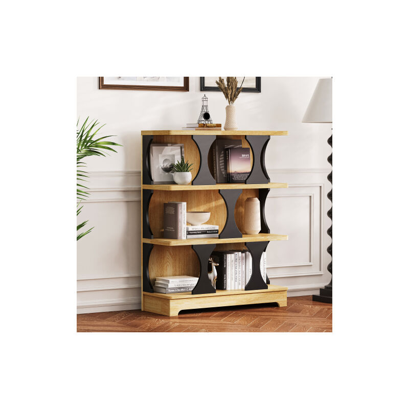 Étagères, étagères avec supports, étagères Design creux – étagères de rangement modernes et peu encombrantes, dimensions: b80 / W30 / h100, bois