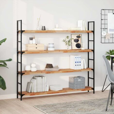 Étagères flottantes 2 pcs-Étagère murale-Étagère Suspendue 120x20x4 cm acacia massif à l'huile 706365