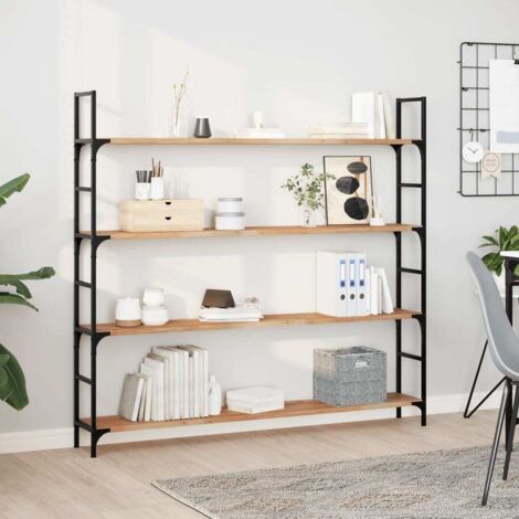 Étagères flottantes 4 pcs-Étagère murale-Étagère Suspendue 160x20x2 cm acacia massif à l'huile 938350