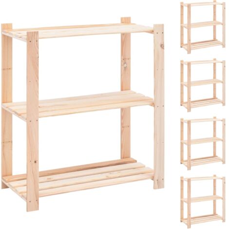 Vidaxl étagère de rangement 5 niveaux argenté acier et bois ingénierie Vidaxl étagère de rangement 5 niveaux argenté acier et bois ingénierie