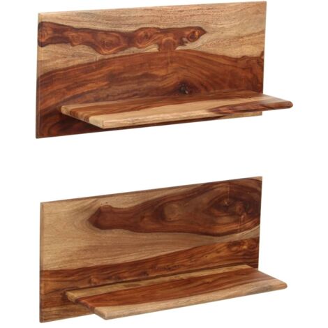 Étagères murales 2 pcs 58 x 26 x 20 cm Bois massif vidaXL