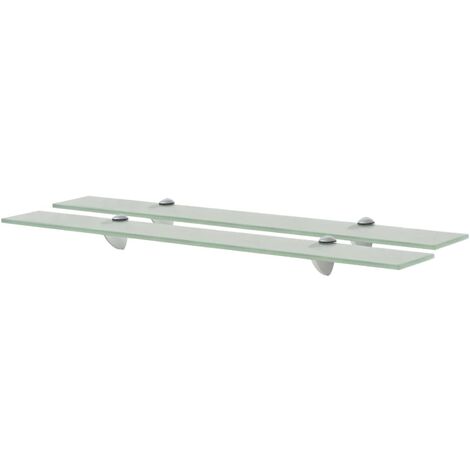 Étagères murales 2 pcs Verre 70x10 8 mm 2