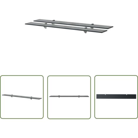 Étagères murales 2 pcs Verre 90x10 8 mm