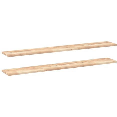 Étagères murales 2 pcs,Étagère flottante 160x20x2 cm acacia massif non traité CFW45621