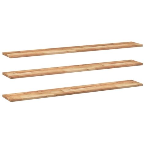 Étagères murales 3 pcs，Étagère flottante 160x20x2 cm acacia massif à l'huile CFW45327