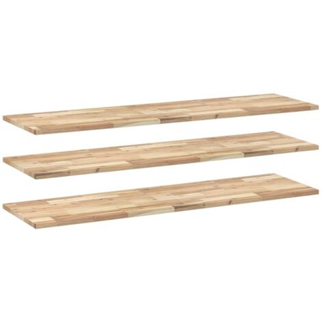 Étagères murales 3 pcs,Étagère flottante 160x40x2 cm acacia massif non traité CFW71187