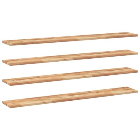 Étagères murales 4 pcs，Étagère flottante 160x20x2 cm acacia massif à l'huile CFW66375