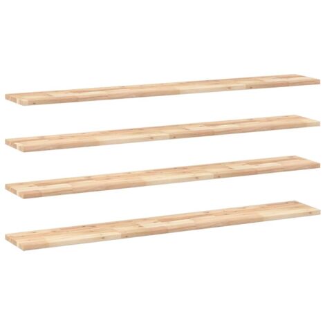 Étagères murales 4 pcs,Étagère flottante 160x20x2 cm acacia massif non traité CFW43820