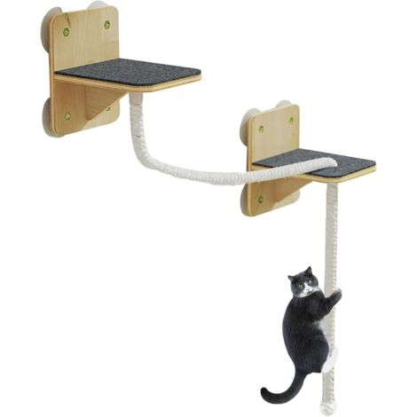 Étagères murales pour Chat Mur d'escalade D'Intérieur avec Griffoir