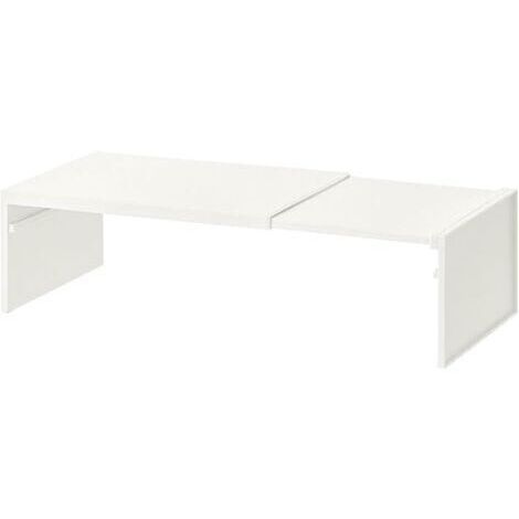 Étagères Réglables De La Cuisine,étagère D'armoire Extensible,Étagère Rétractable pour Cuisine,Peu Encombrante,Robuste,pour Le Garde Manger,Placard De Cuisine,Blanc