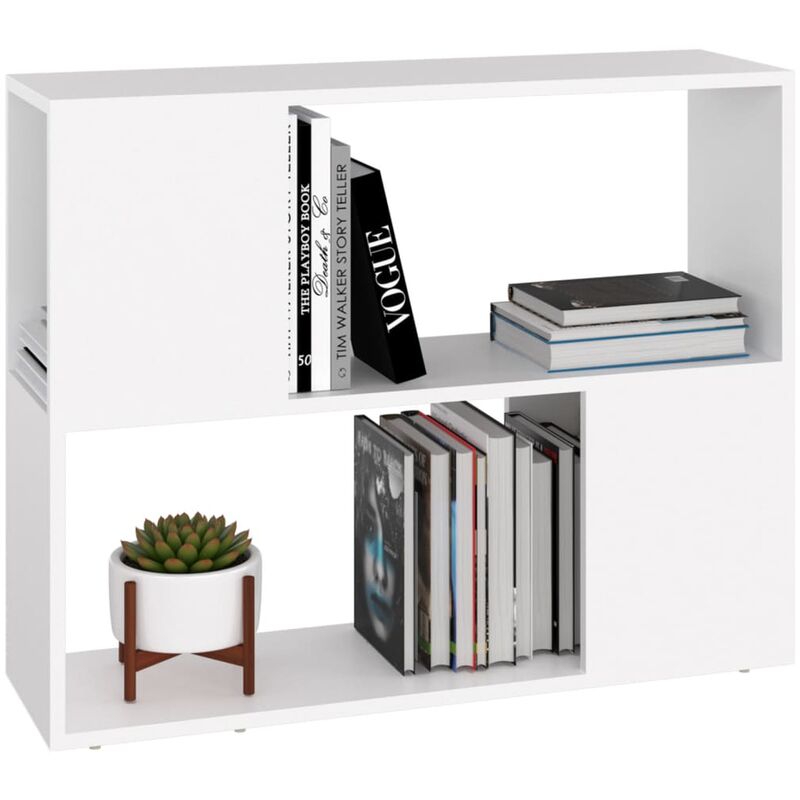 Etagère basse Blanc 80x24x63 Etagère basse Blanc 80x24x63