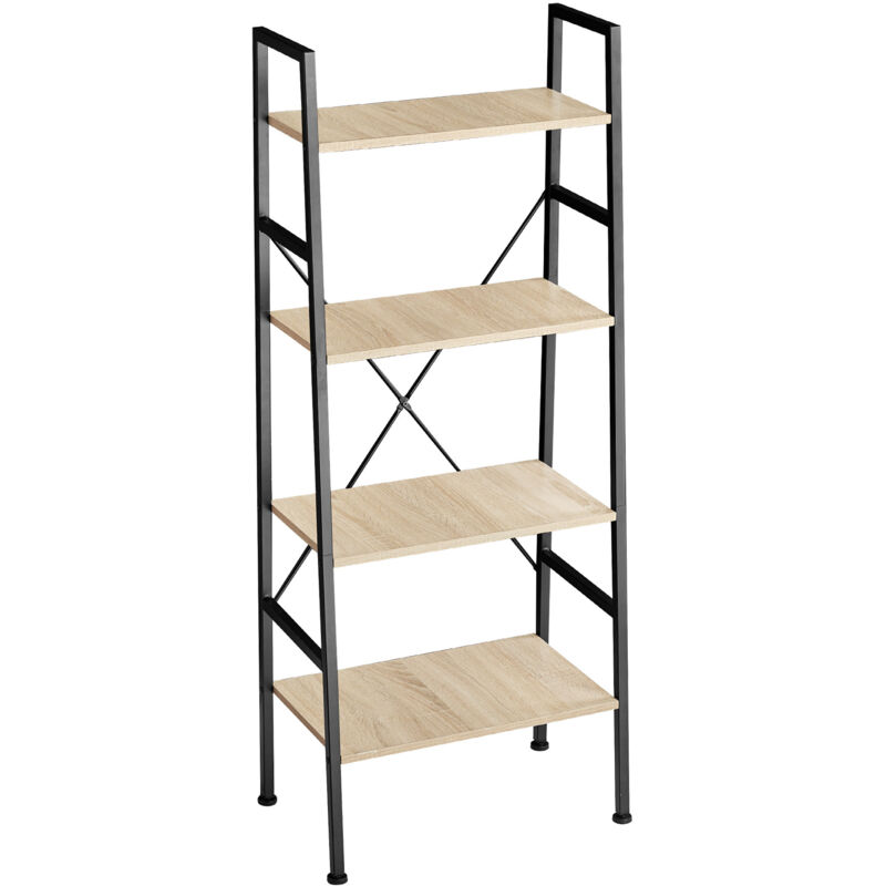 Tectake - Etagère échelle newcastle style industriel 57,5 x 35,5 139 cm -