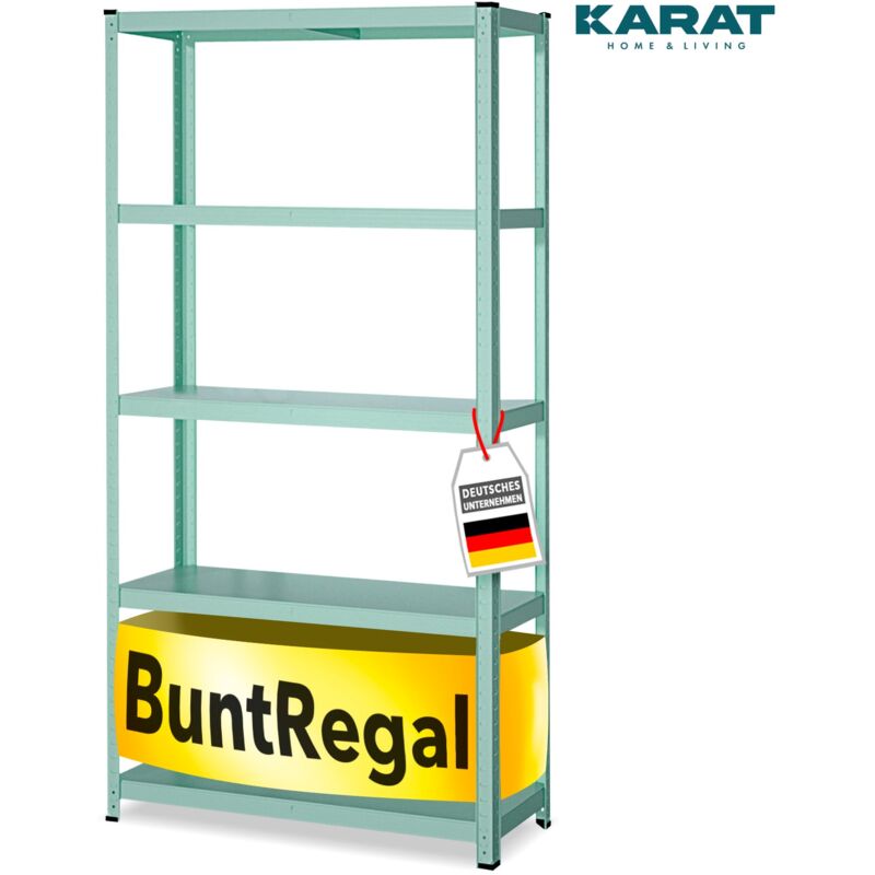 Etagère Kleur Vert clair 350 kg de capacité 172 x 90 x 30 cm - Vert Clair