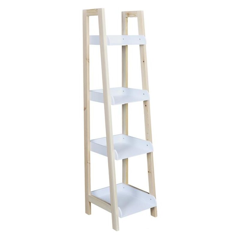 The Home Deco Kids - tagère Enfant Tim 4 Étages Blanc Home Deco Kids