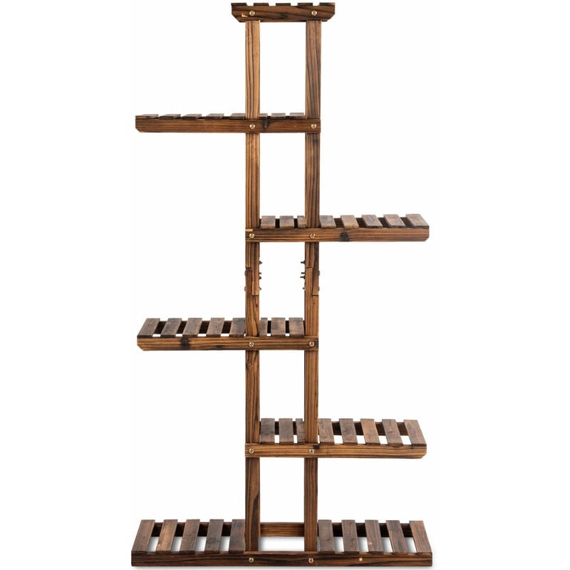 Etagère à fleurs en bois à 6 niveaux 75 x 25 x 140cm porte plante décoration 200000611