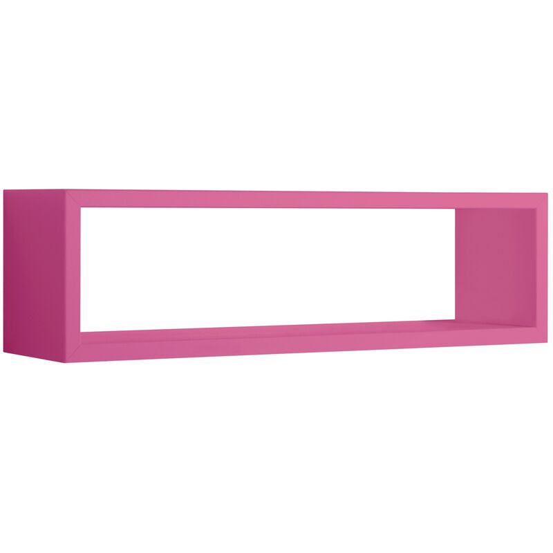 Tagère murale rectangulaire cube design moderne Regulus - Fucsia