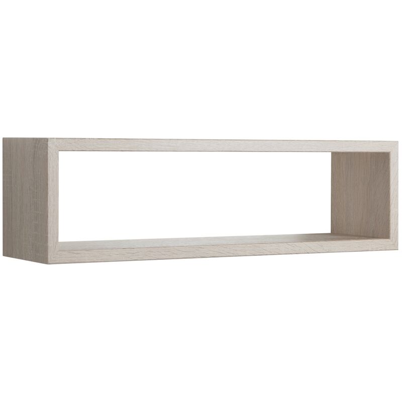 Sanitec - tagère murale à jour rectangulaire mod. regolo chêne sagerau