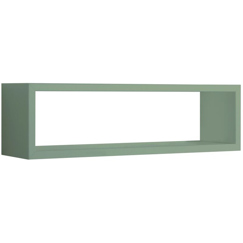 Sanitec - tagère murale rectangulaire cube design moderne Regulus - Vert