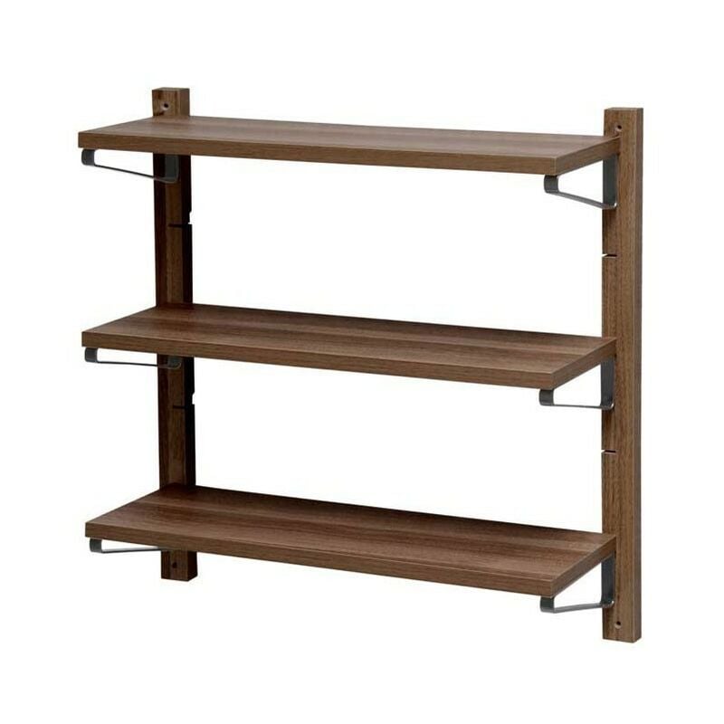 Argonauta - Etagère murale en bois 3 étagères réglables 60x17xh.60 cm
