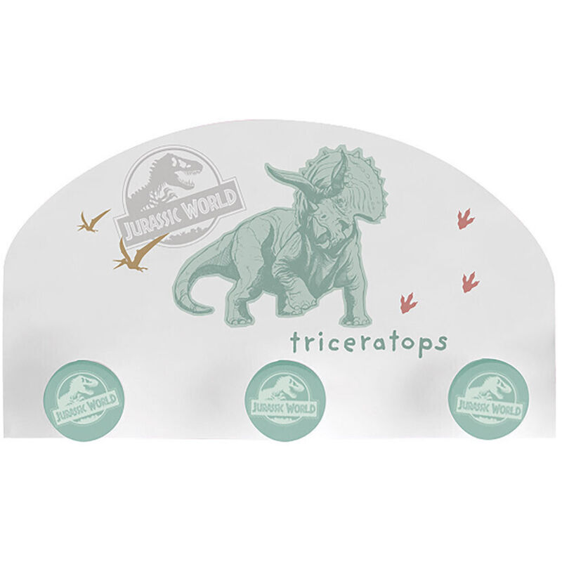 Cijep - Etagère porte manteau jurassic world vert