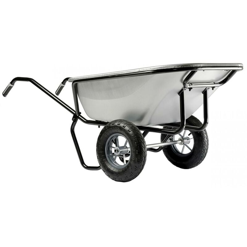 Brouette Haemmerlin Pro Select Expert Twin 230L Galvanisée 2 Roues Gonflées -306255701