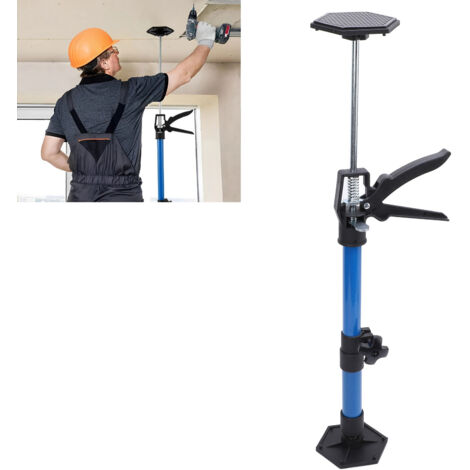 Étai telescopique de support de cabinet - Rotule pivotante 45° antiglisse - Barre ajustable en acier carbone - Portage 220lb - Pour plaques sèches