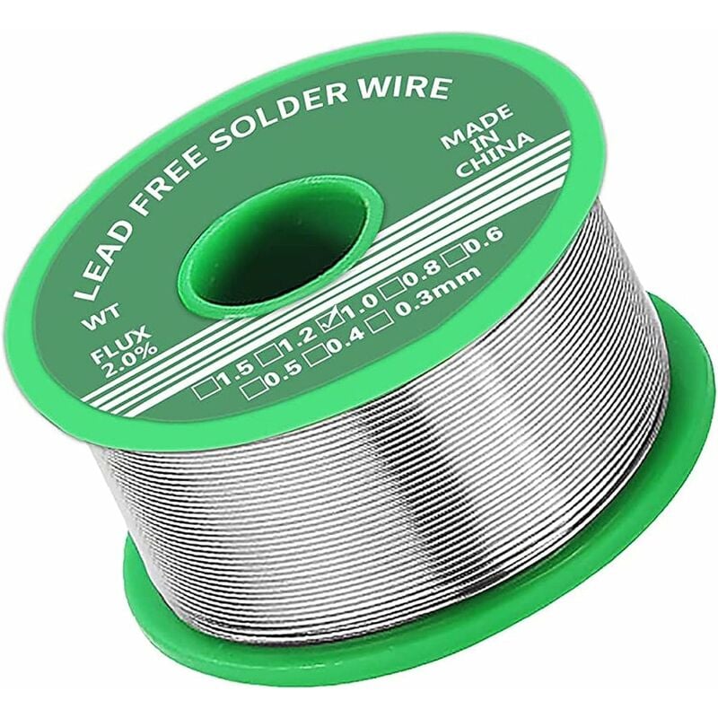 Laoa - tain de soudure 1,0 mm, étain sans plomb avec noyau de colophane, fil a souder avec flux 50 g Fil de soudure pour la réparation et le