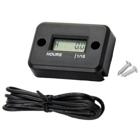 étanche Affichage LCD Compteur horaire numérique Minuterie de jauge pour Quad Moto Motoneige motocross pit bike tondeuse
