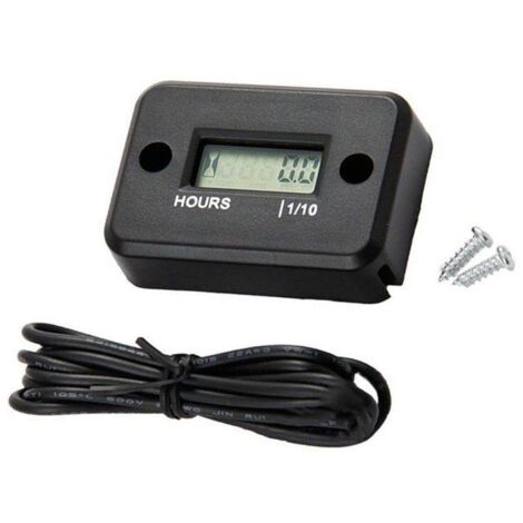 étanche Affichage LCD Compteur horaire numérique Minuterie de jauge pour Quad Moto Motoneige motocross pit bike tondeuse