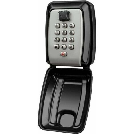 Etanche Boite à Clés Sécurisée Boite à Clefs Murale Coffre Clef Exterieur Boitier Clefs Securise Coffre Fort a Clef Mural Key Safe Box-Partagez L'accès à Vos Clés en Toute Sécurité Noir
