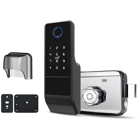 Serrure électronique étanche pour portail extérieur, empreinte digitale  domestique, Bluetooth TT, mot de passe Wifi, carte